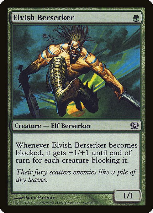 Elvish Berserker (Ninth Edition #237★)