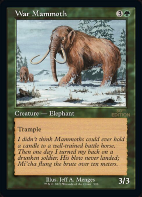 War Mammoth (30th Anniversary Edition #520)