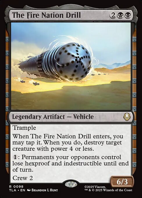 The Fire Nation Drill magic the gathering card art