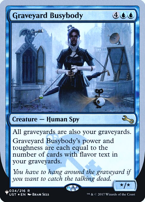 Graveyard Busybody (The List (Unfinity Foil Edition) #15)