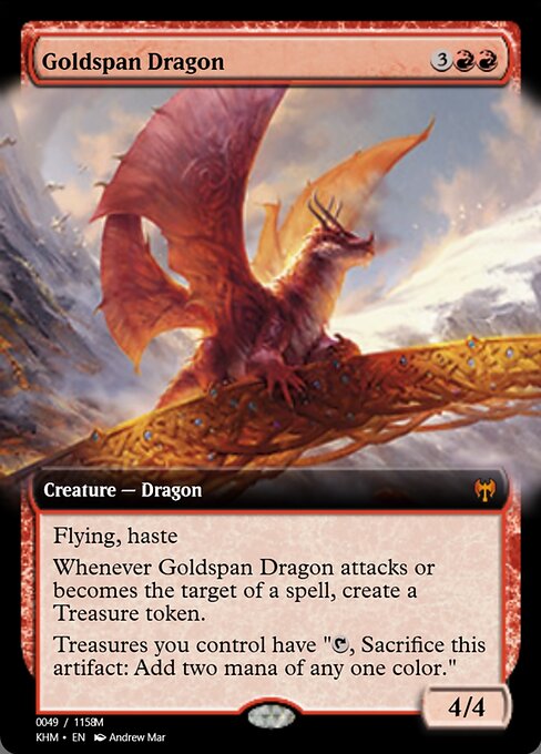 Goldspan Dragon (Magic Online Promos #88298)