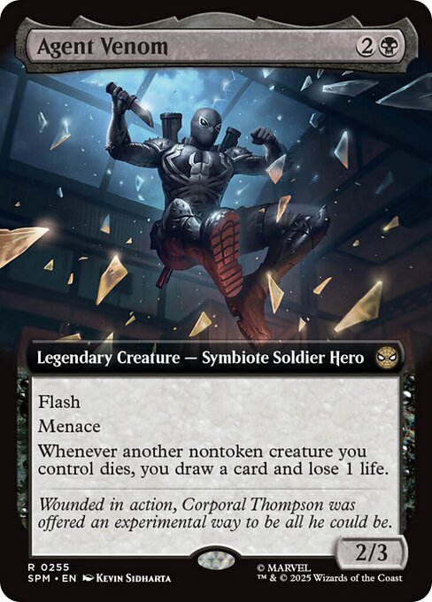 Agent Venom magic the gathering card art