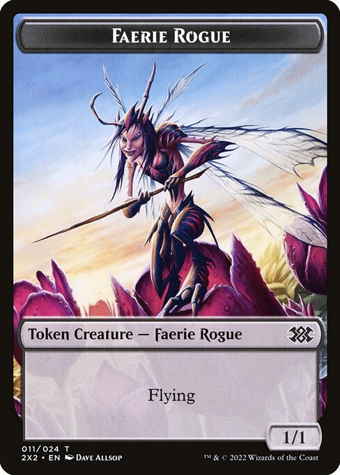 Faerie Rogue (Double Masters 2022 Tokens #11)