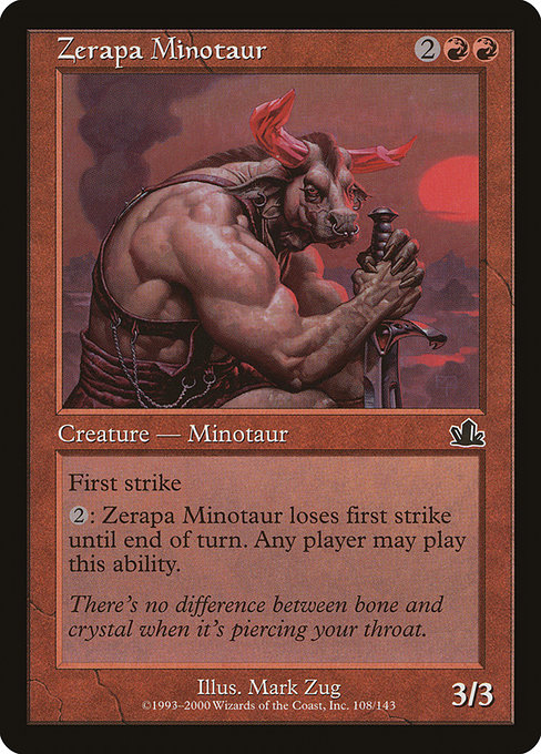 Zerapa Minotaur (Prophecy #108)