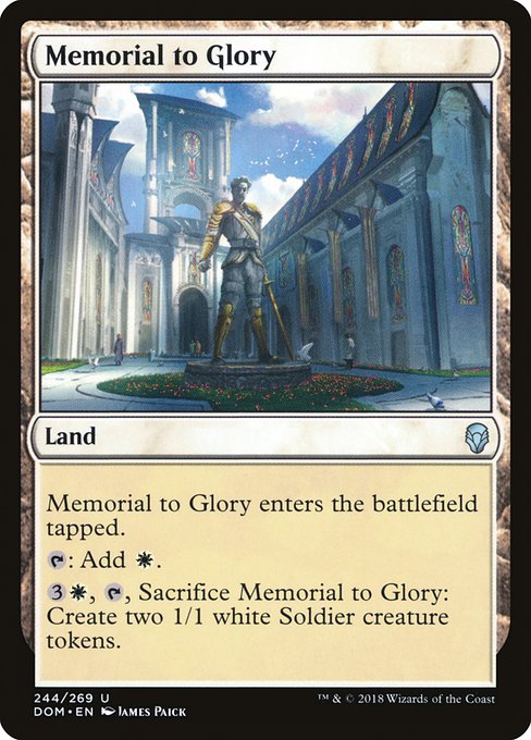Memorial to Glory card image