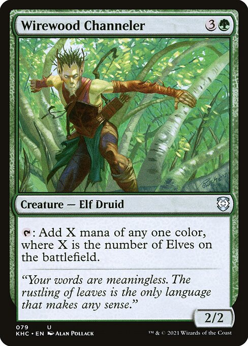 Wirewood Channeler (Kaldheim Commander #79)