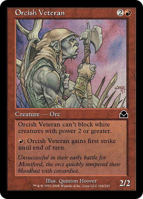Orcish Veteran (Masters Edition II #144)