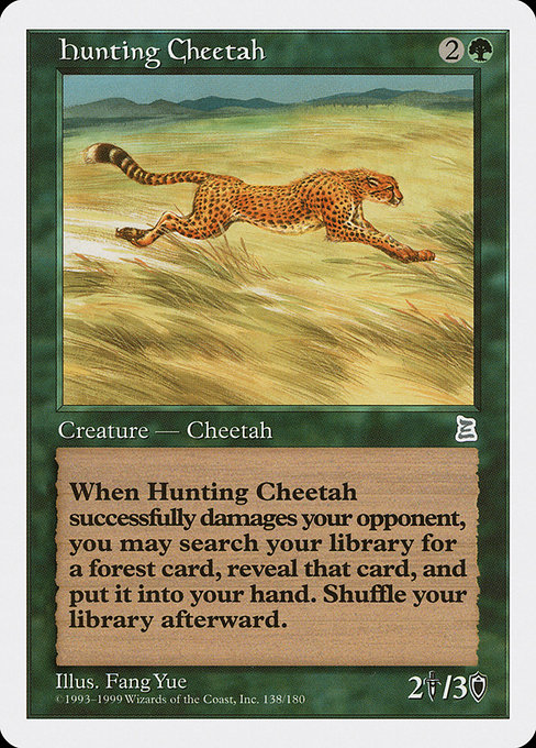 Hunting Cheetah card image