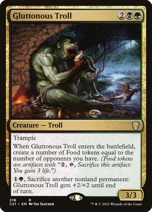 Gluttonous Troll (Commander 2021 #218)