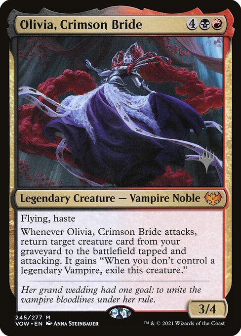 Olivia, Crimson Bride (Innistrad: Crimson Vow Promos #245p)