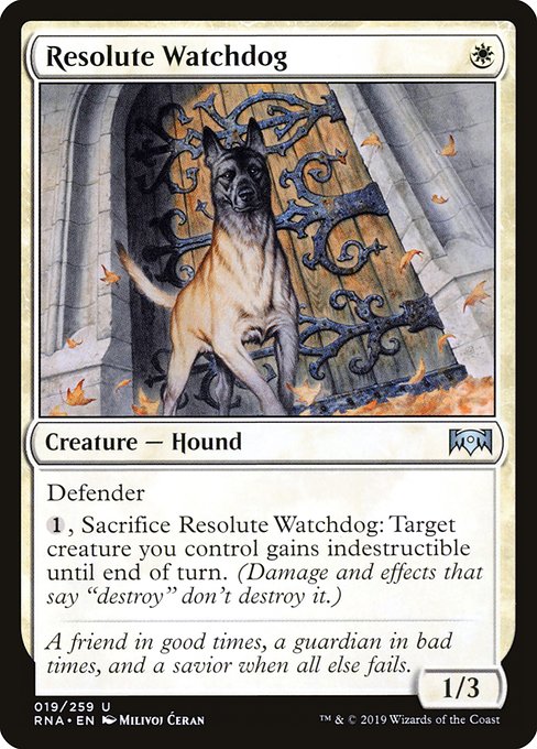 Resolute Watchdog (Ravnica Allegiance #19)