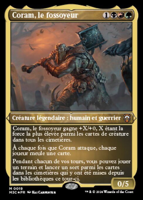 Coram, the Undertaker (Modern Horizons 3 Commander #19)