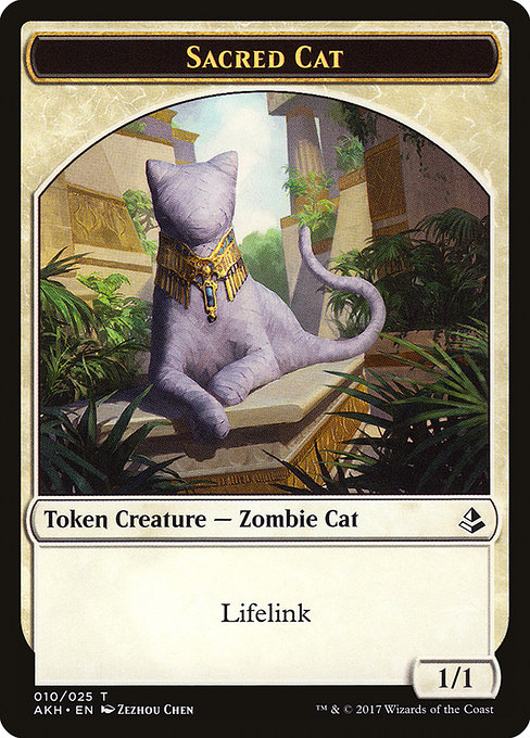 Sacred Cat (Amonkhet Tokens #10)