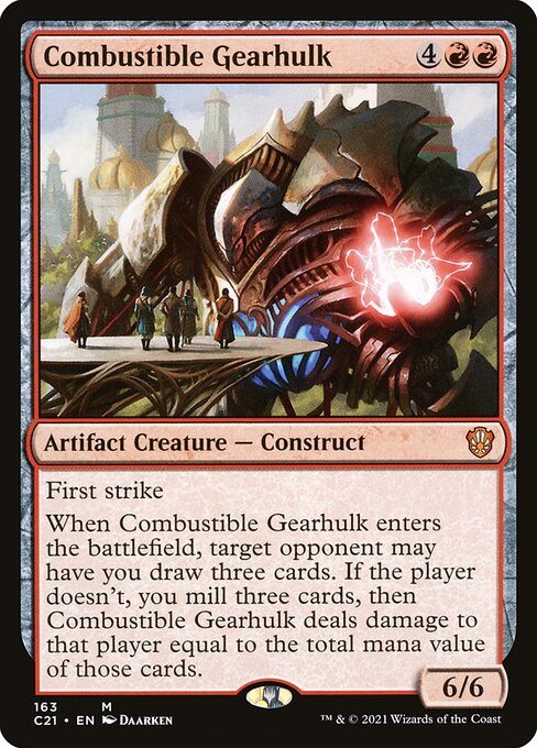 Combustible Gearhulk (Commander 2021 #163)
