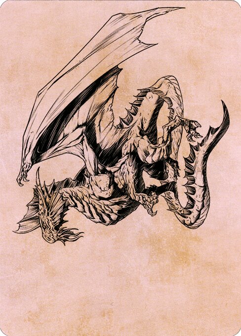 Ancient Silver Dragon // Ancient Silver Dragon (Battle for Baldur's Gate Art Series #47)