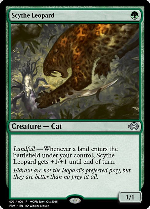 Scythe Leopard (Magic Online Promos #58271)