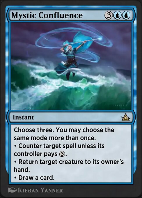 Mystic Confluence magic the gathering card art