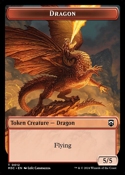 Dragon (Modern Horizons 3 Commander Tokens #12)