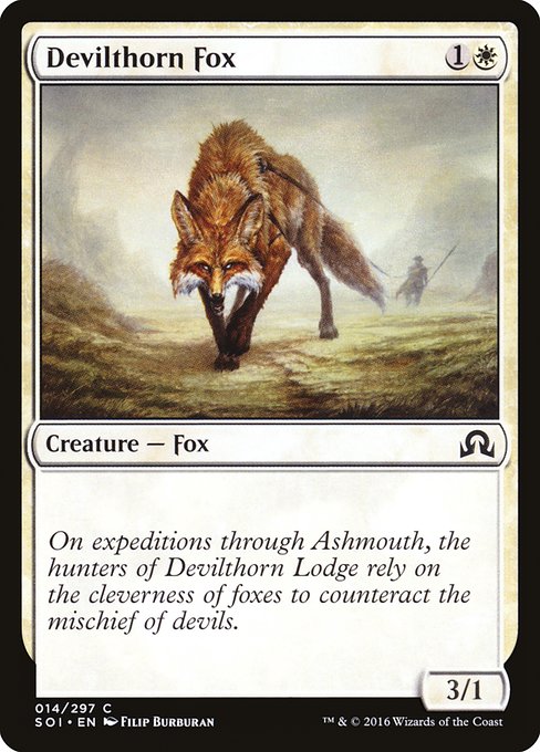 Devilthorn Fox (Shadows over Innistrad #14)