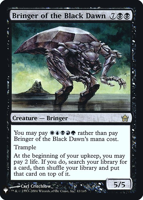 Bringer of the Black Dawn (The List #5DN-43)