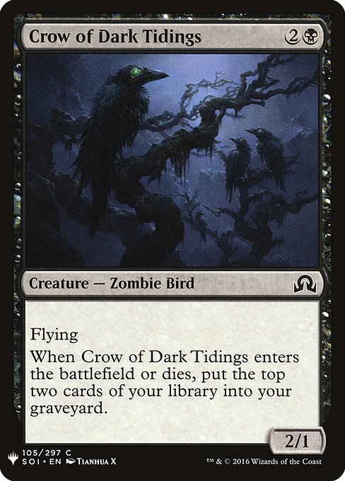 Crow of Dark Tidings (Mystery Booster #606)