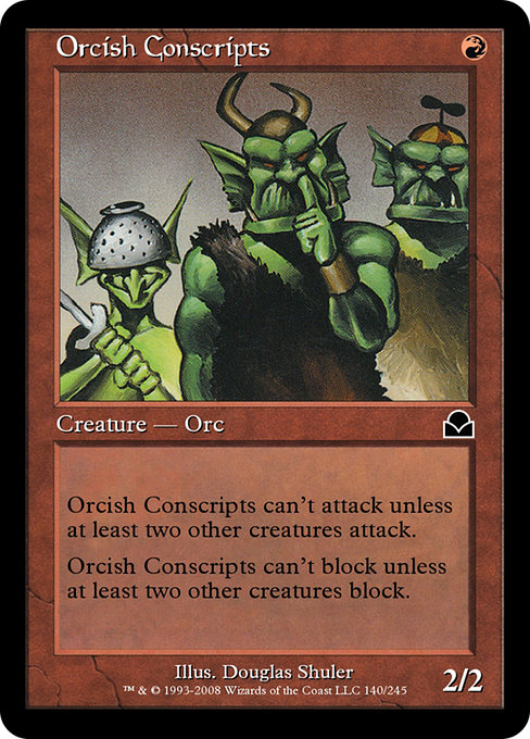 Orcish Conscripts (Masters Edition II #140)