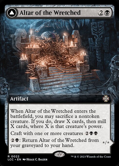 Altar of the Wretched // Wretched Bonemass (The Lost Caverns of Ixalan Commander #22)