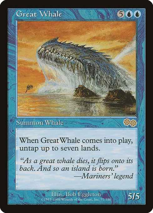 Great Whale (Urza's Saga #77)