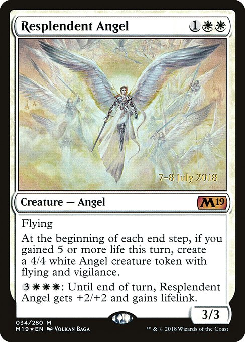 Resplendent Angel (Core Set 2019 Promos #34s)