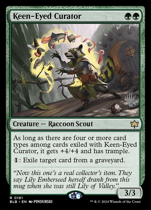 Keen-Eyed Curator (Bloomburrow Promos #181p)