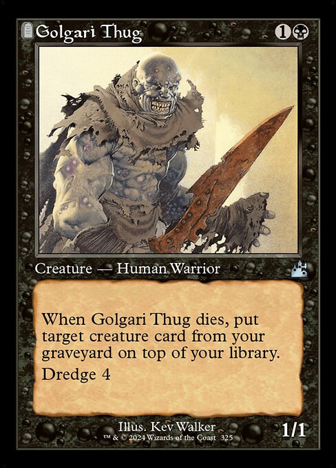 Golgari Thug (Ravnica Remastered #325)