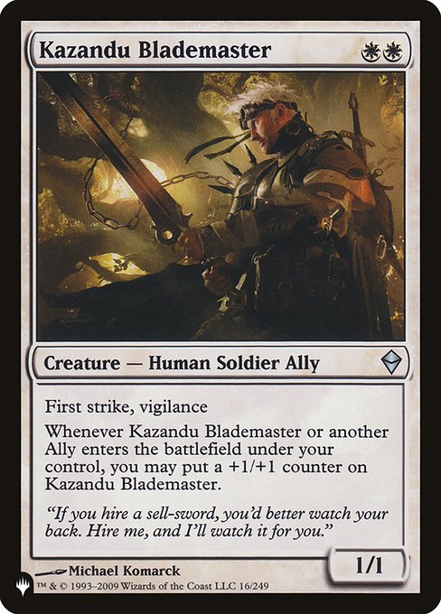 Kazandu Blademaster (The List #22)