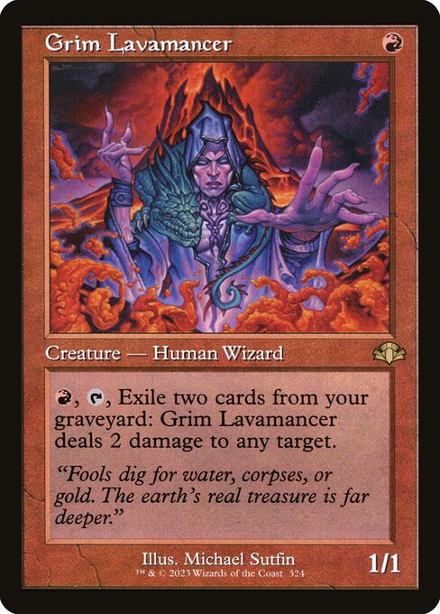 Grim Lavamancer (Dominaria Remastered #324)