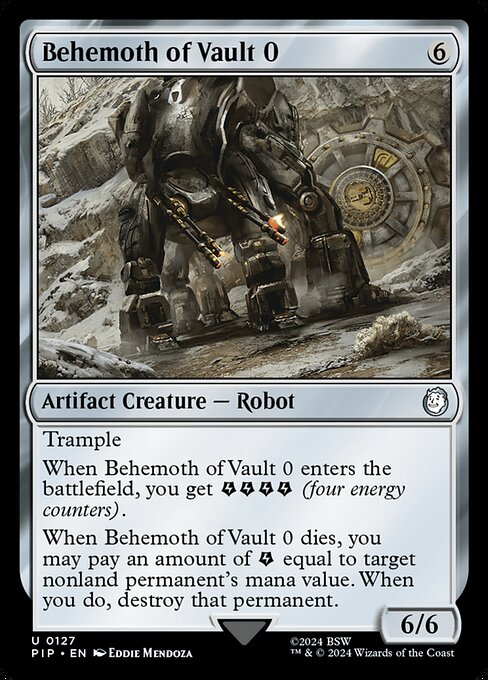 Behemoth of Vault 0 (pip) 127