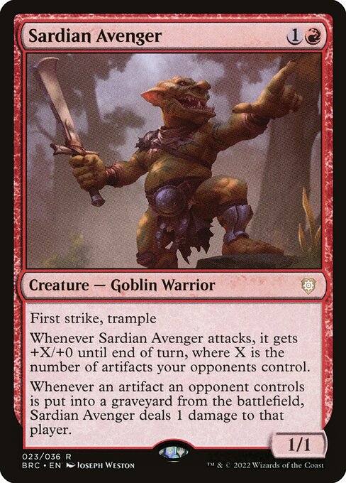 Sardian Avenger (brc) 23 Sardian Avenger (brc) 23