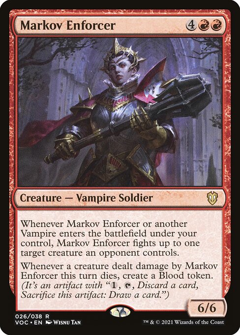 Markov Enforcer (Crimson Vow Commander #26)