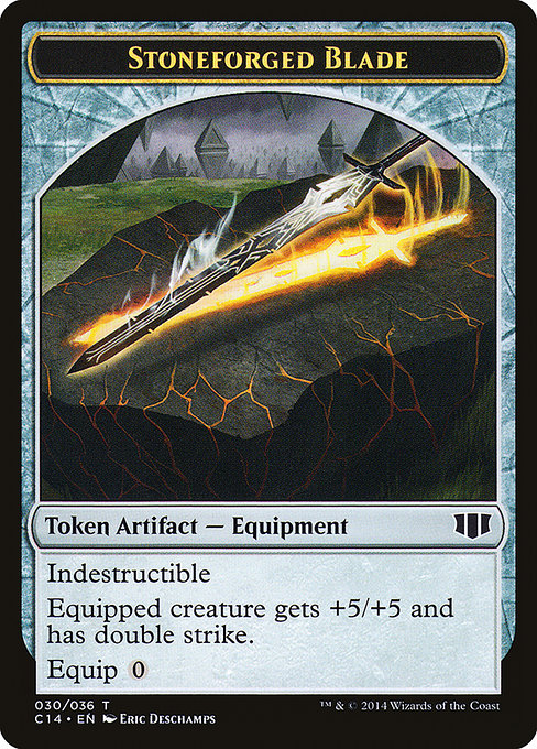 Stoneforged Blade (Commander 2014 Tokens #30)