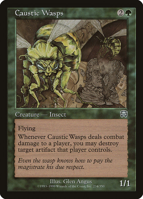 Caustic Wasps (Mercadian Masques #234)