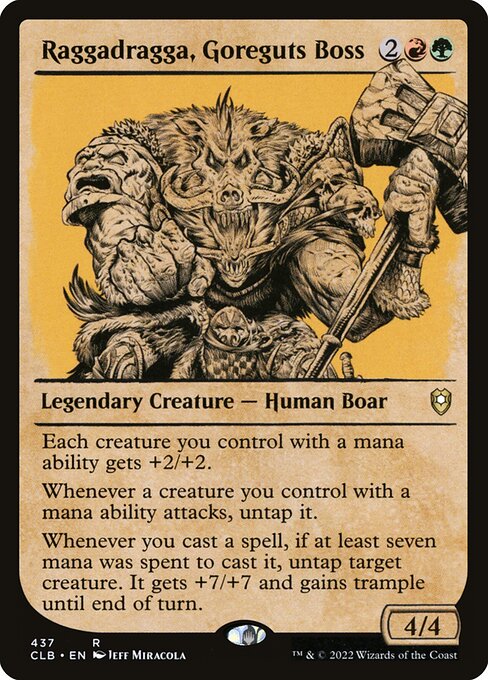 Raggadragga, Goreguts Boss (Commander Legends: Battle for Baldur's Gate #437)