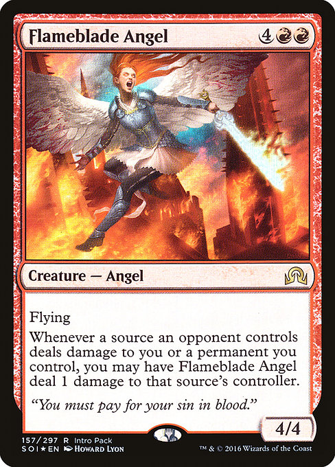 Flameblade Angel (Shadows over Innistrad Promos #157)