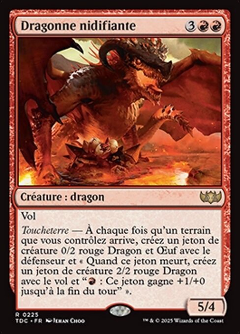 Dragonne nidifiante
