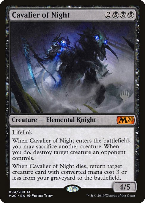 Cavalier of Night (Core Set 2020 Promos #94p)