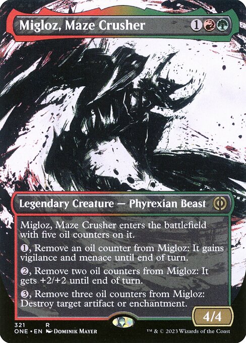 Migloz, Maze Crusher (Phyrexia: All Will Be One #321)