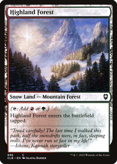 Highland Forest (Commander Legends: Battle for Baldur's Gate #896)