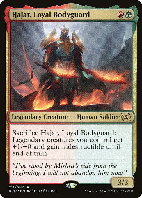 Hajar, Loyal Bodyguard (The Brothers' War #211)