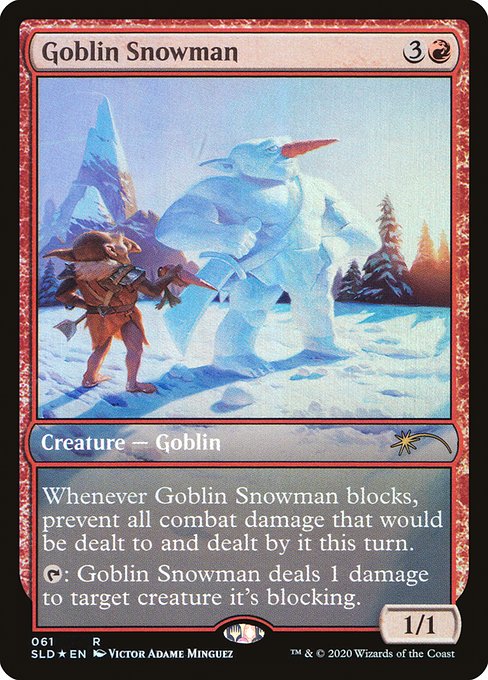 Goblin Snowman · Secret Lair Drop (SLD) #61 · Scryfall Magic The