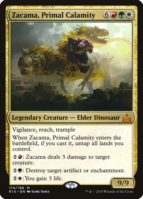 Zacama, Primal Calamity card image