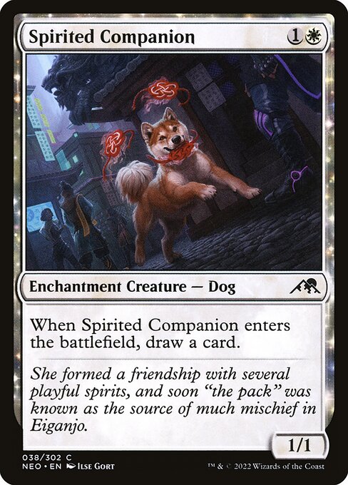 Spirited Companion (Kamigawa: Neon Dynasty #38)