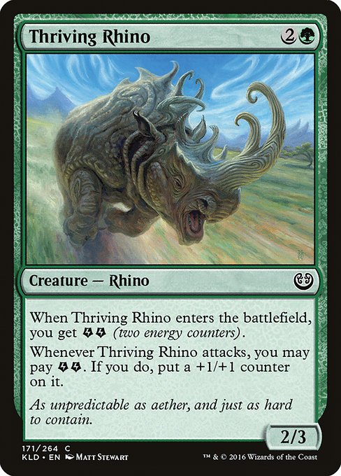 Thriving Rhino card image