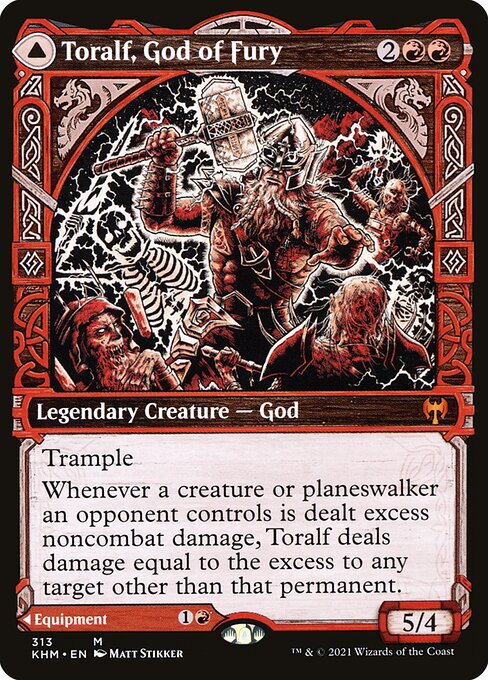 Toralf, God of Fury // Toralf's Hammer card image